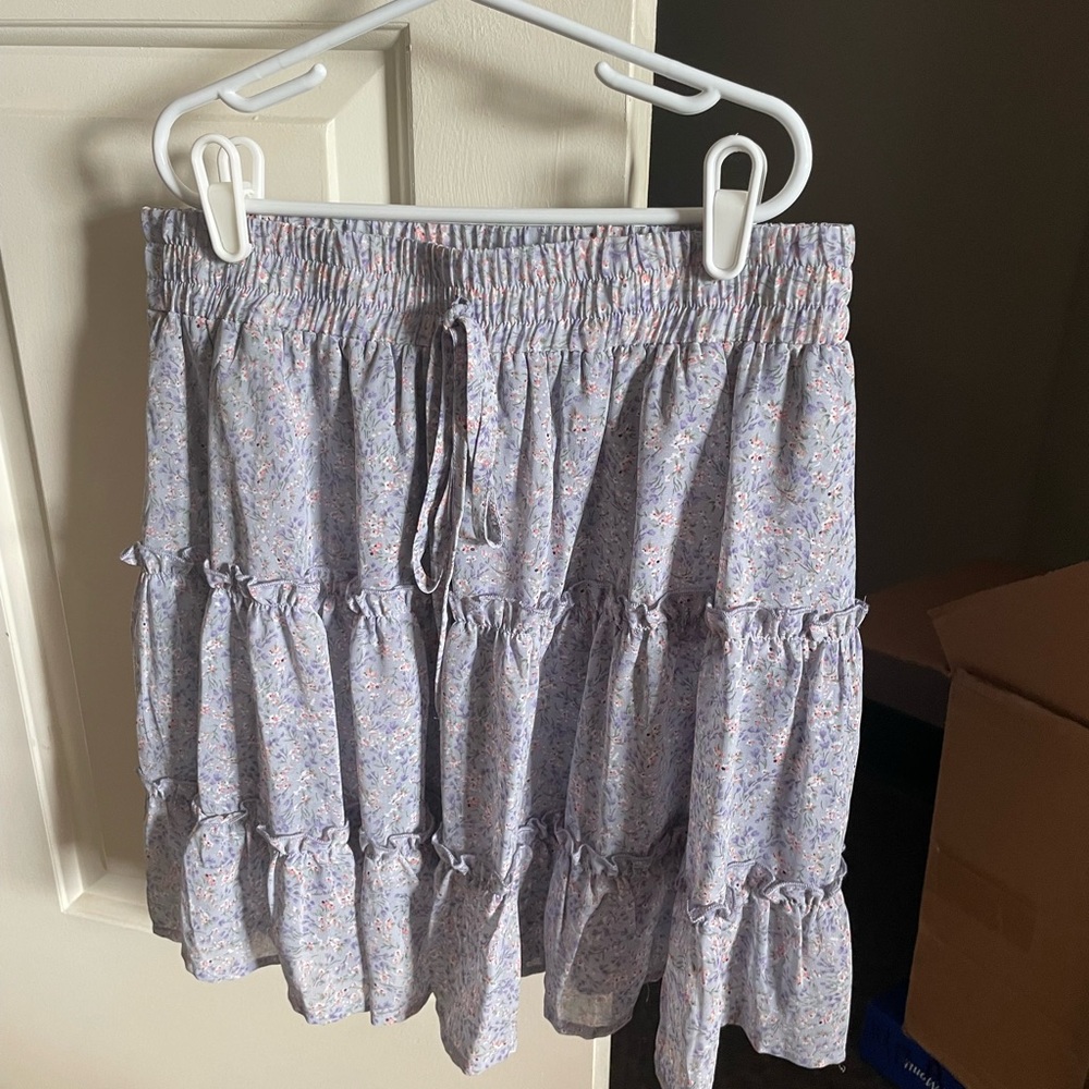 She + Sky floral print skirt